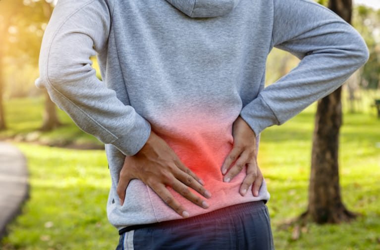 Inversion table back pain